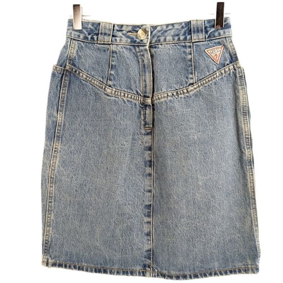 Vintage Guess denim skirt size 26 - Picture 6 of 15